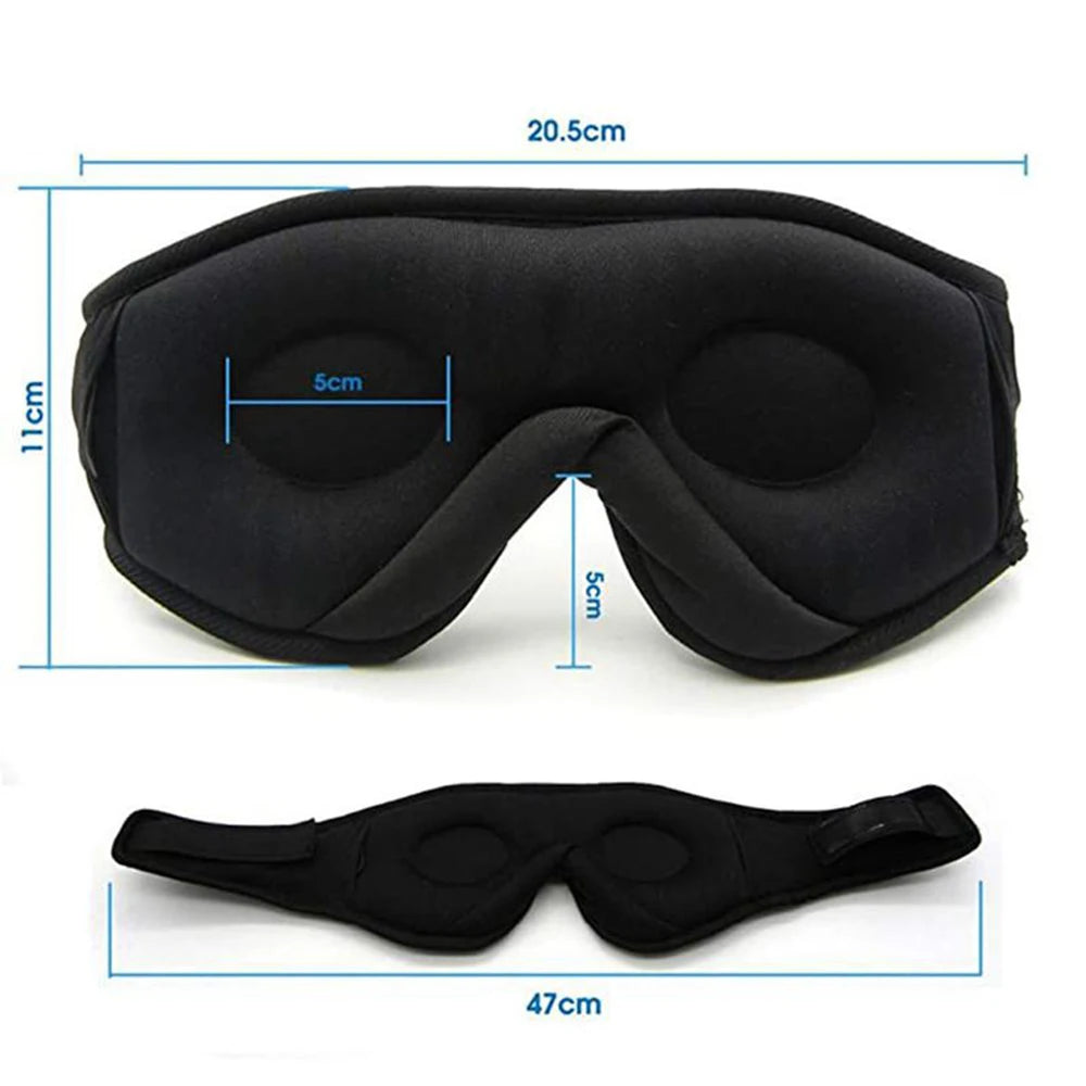 3D Bluetooth Sleep Mask with Wireless Headphones