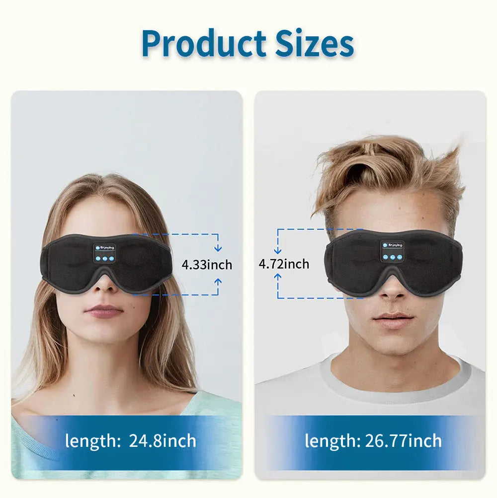 3D Bluetooth Sleep Mask with Wireless Headphones