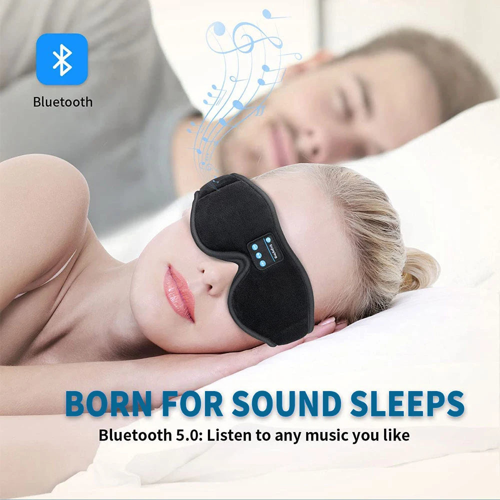 3D Bluetooth Sleep Mask with Wireless Headphones