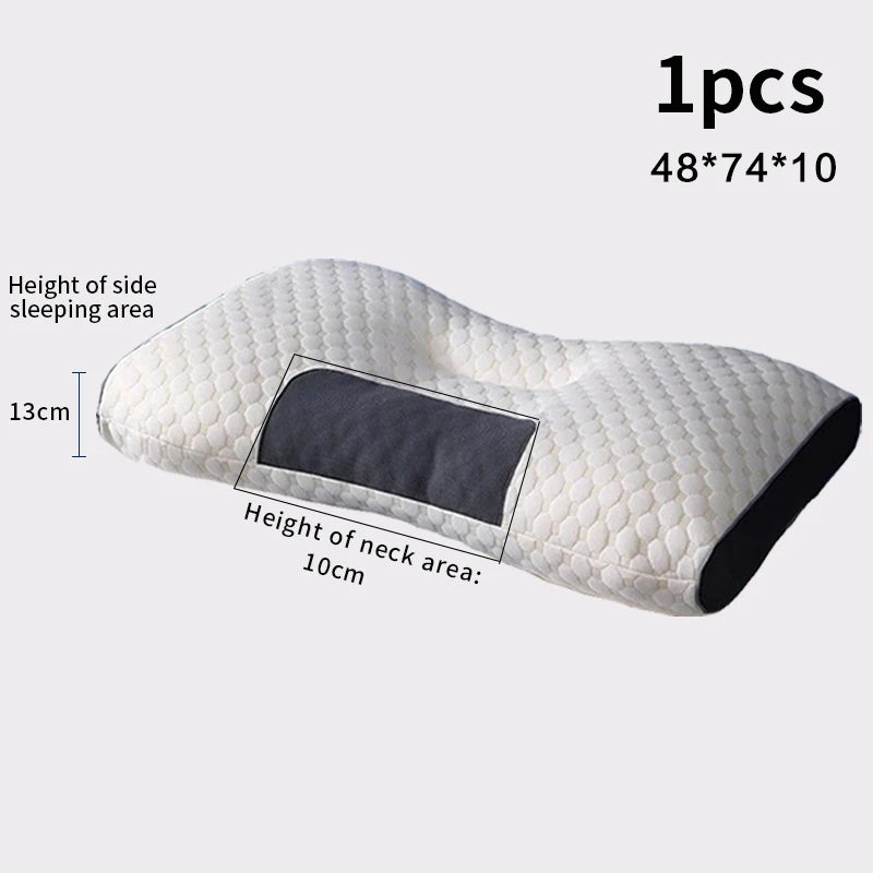 Contoured Neck Pillow with Soybean Fiber Fill 48x74cm