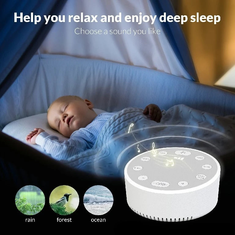 Baby White Noise Machine - Portable Sleep Soother for Kids