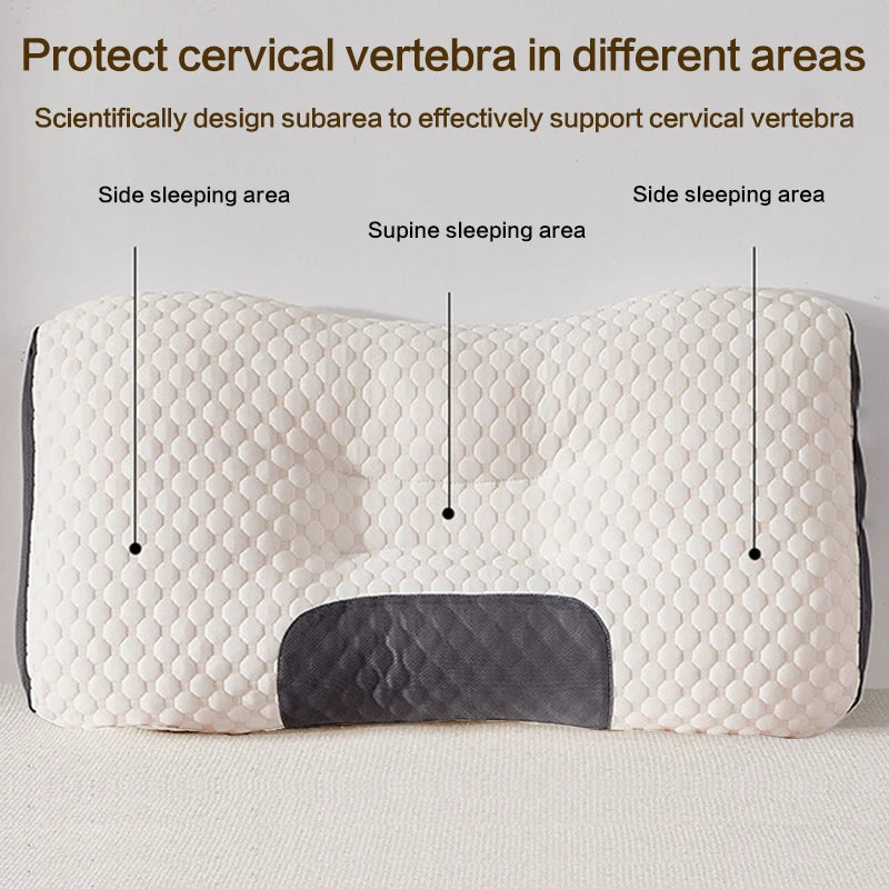 Contoured Neck Pillow with Soybean Fiber Fill 48x74cm