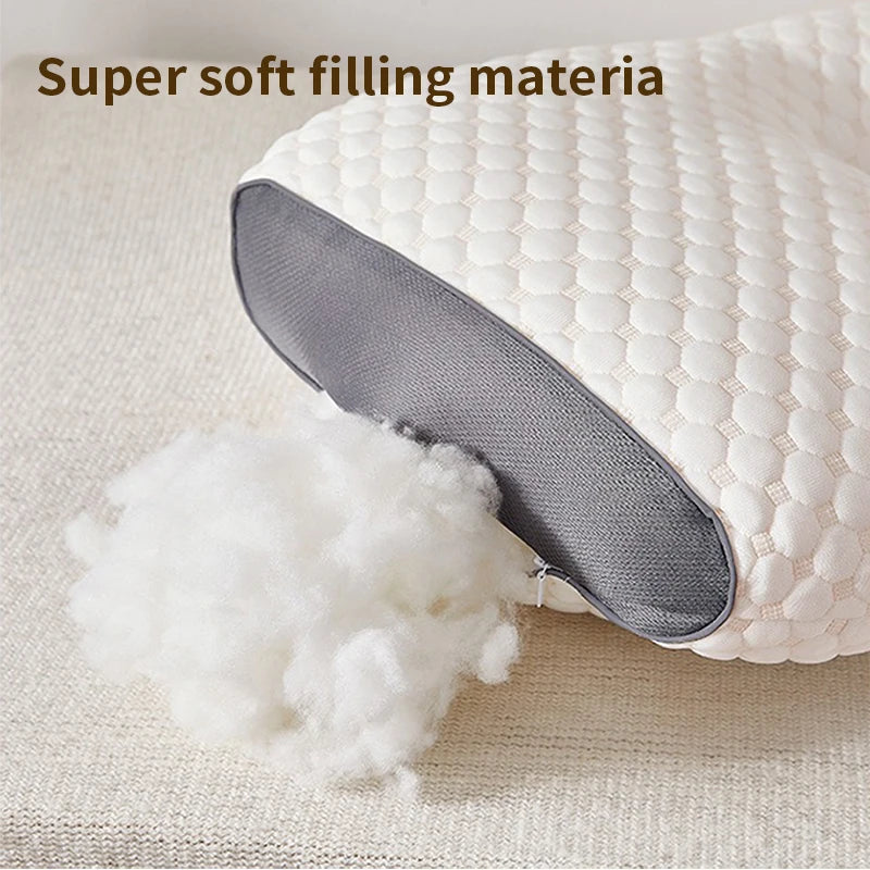 Contoured Neck Pillow with Soybean Fiber Fill 48x74cm