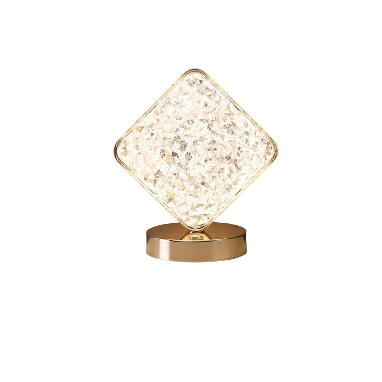 Touch Control 3D Crystal Night Light with Dimmable LED