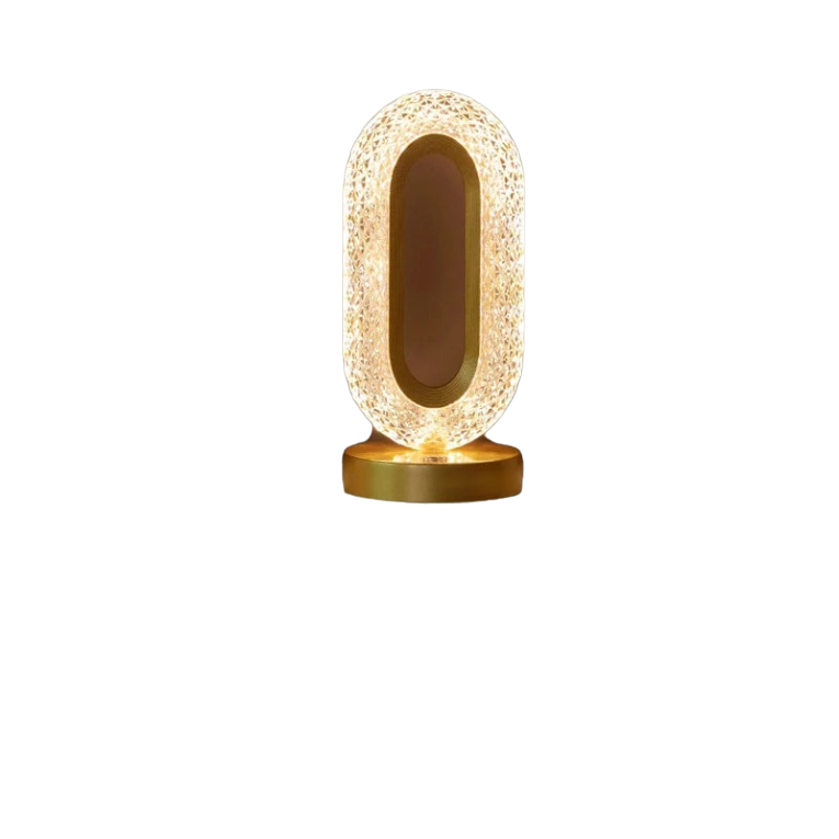 Touch Control 3D Crystal Night Light with Dimmable LED