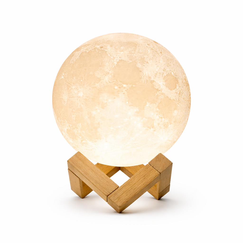 Moon Lamp - LED Night Light with Stand for Bedroom