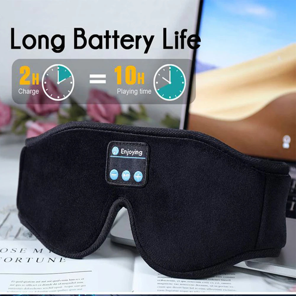3D Bluetooth Sleep Mask with Wireless Headphones