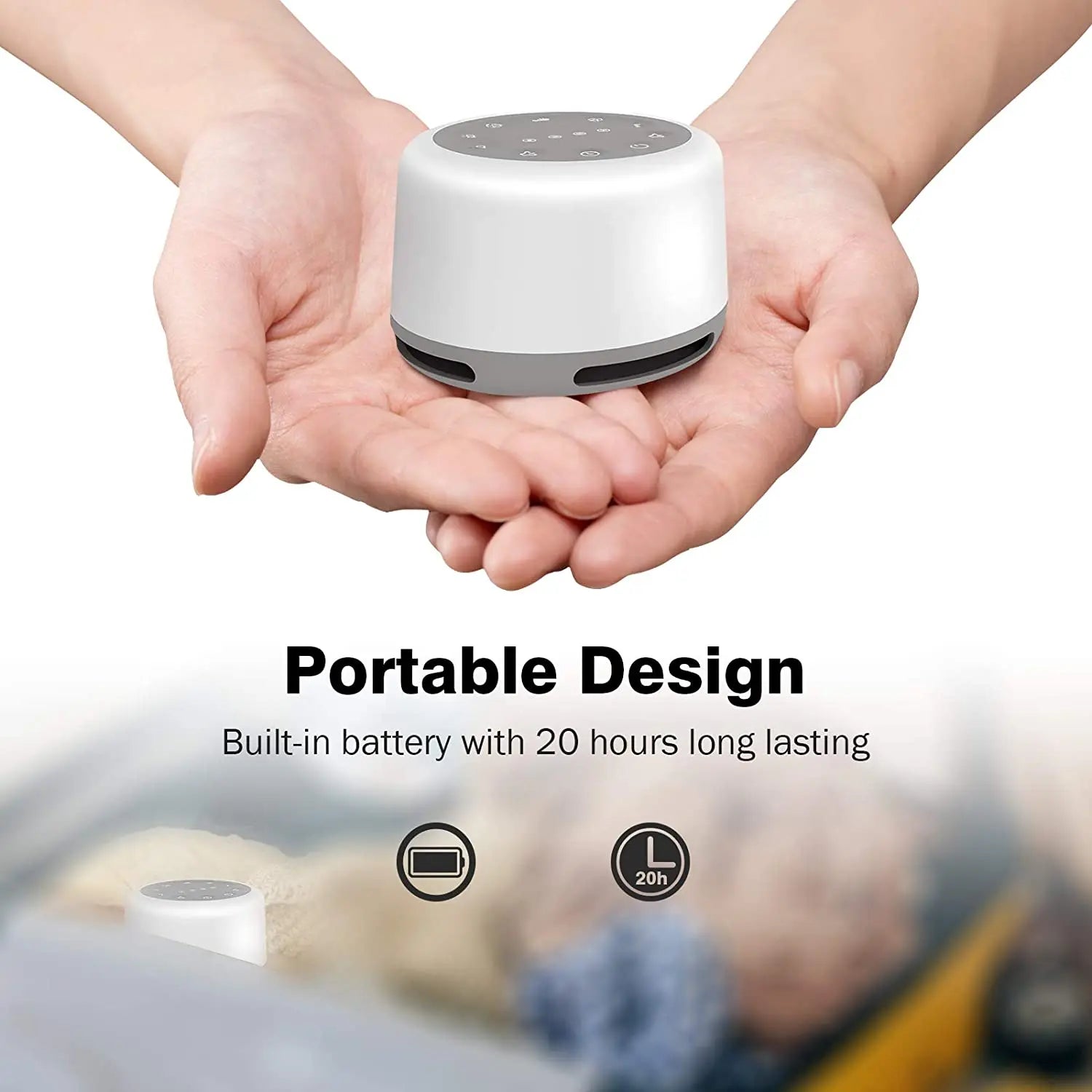 White Noise Sound Machine with Night Light