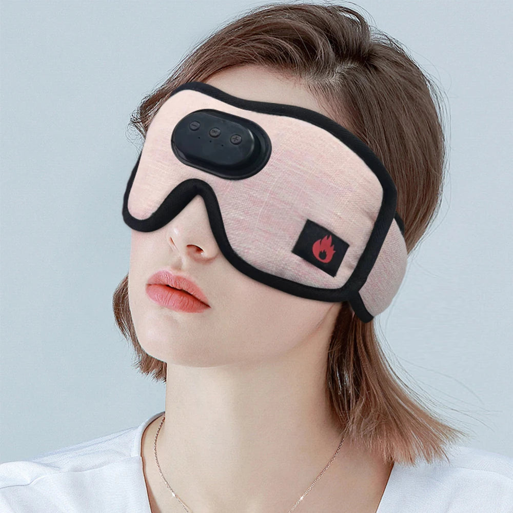 Heated Bluetooth Sleep Mask with Wireless Headphones