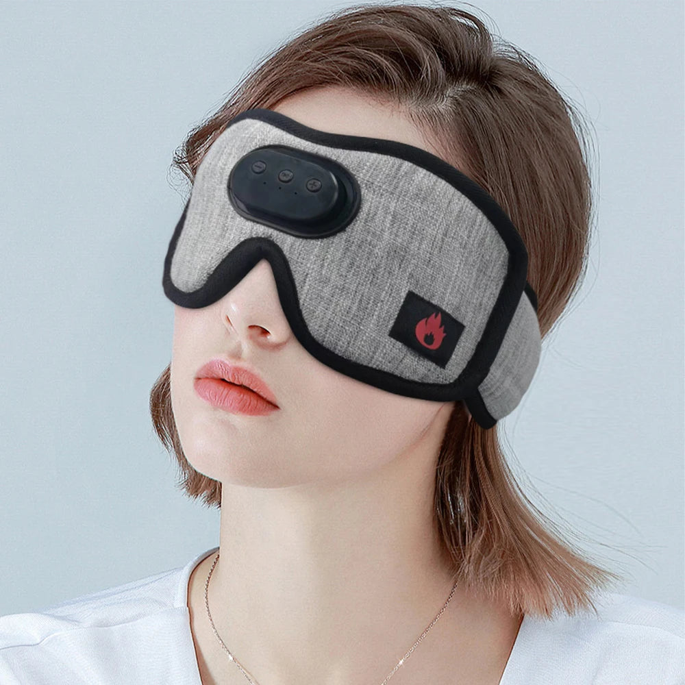 Heated Bluetooth Sleep Mask with Wireless Headphones