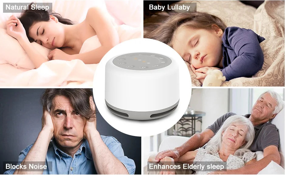 White Noise Sound Machine with Night Light