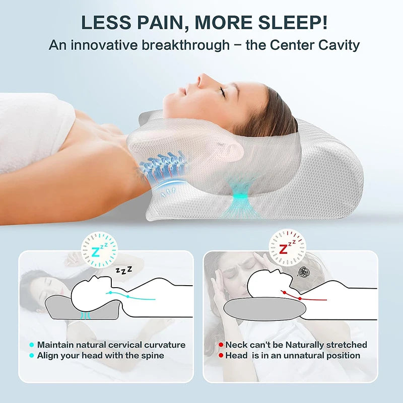 Contoured Memory Foam Neck Pillow