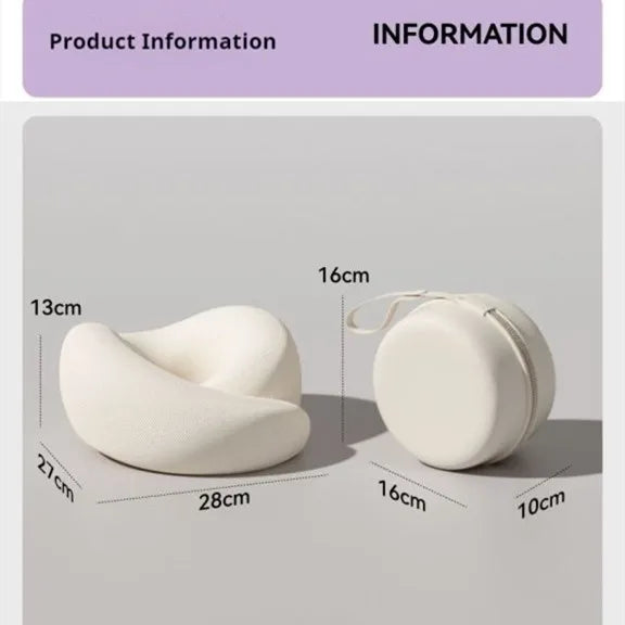 Memory Foam Travel Neck Pillow with Ergonomic U-Shape Support