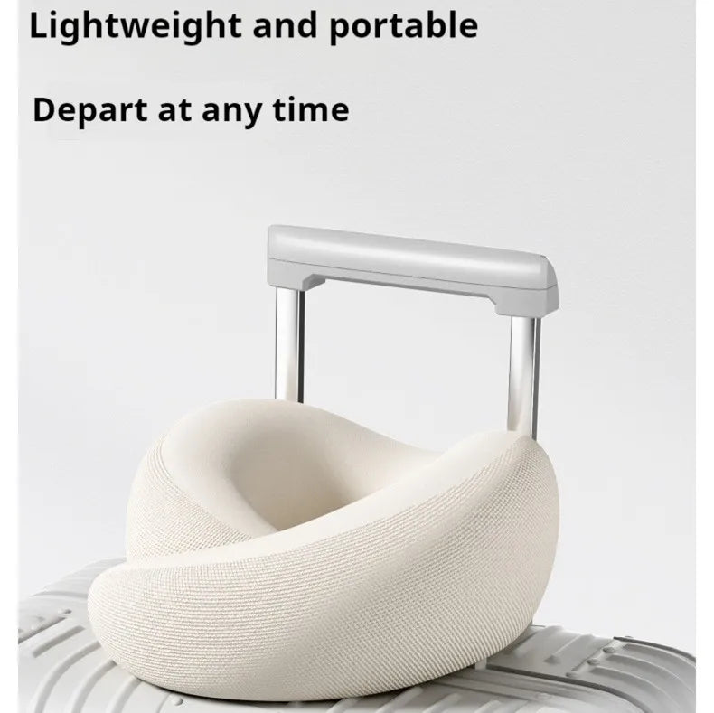 Memory Foam Travel Neck Pillow with Ergonomic U-Shape Support