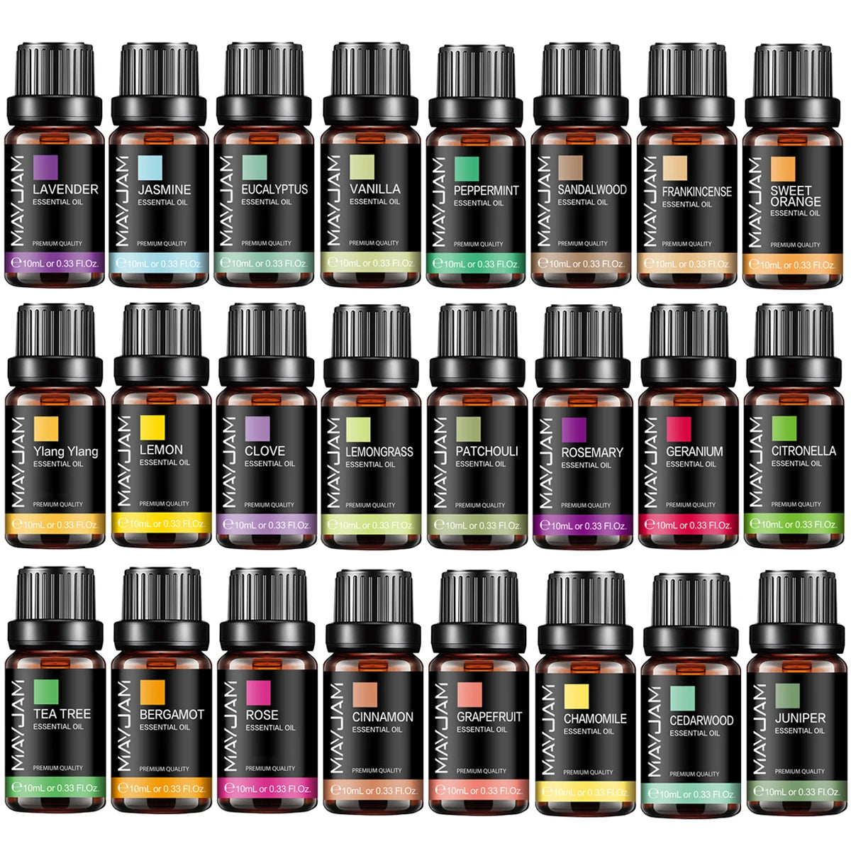 Essential Oil 10ml - Lavender, Jasmine, Eucalyptus & More Fragrance Oils