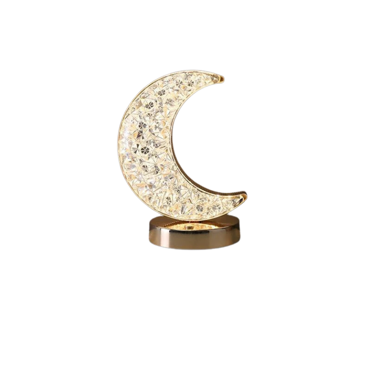 Touch Control 3D Crystal Night Light with Dimmable LED