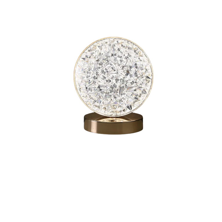 Touch Control 3D Crystal Night Light with Dimmable LED